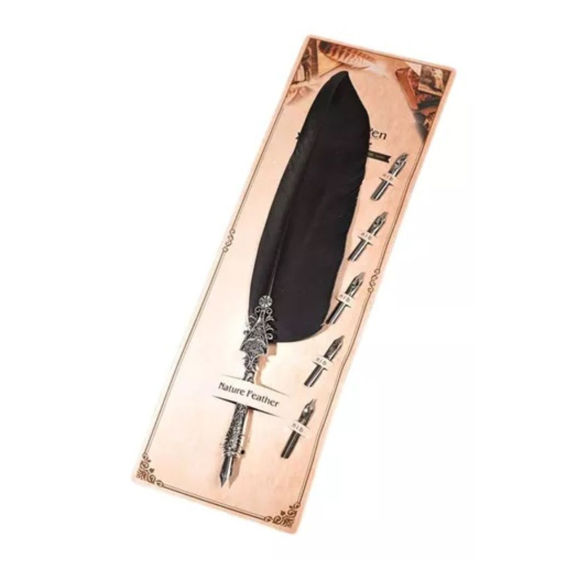 Caneta Tinteiro Pena Simples Preto Caneta Tinteiro Pena Simples Preto
